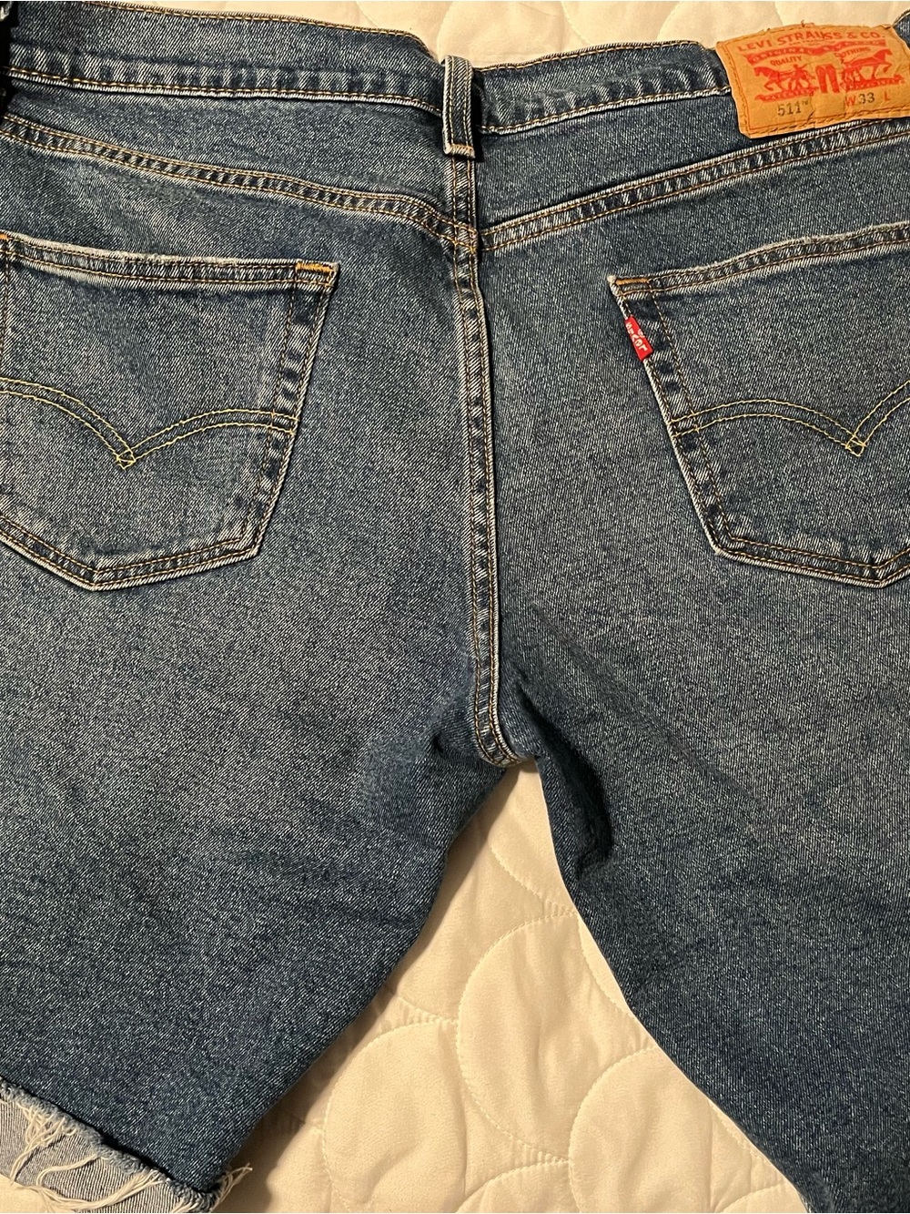 Levi's Men’s 511 Blue Denim Jean Shorts